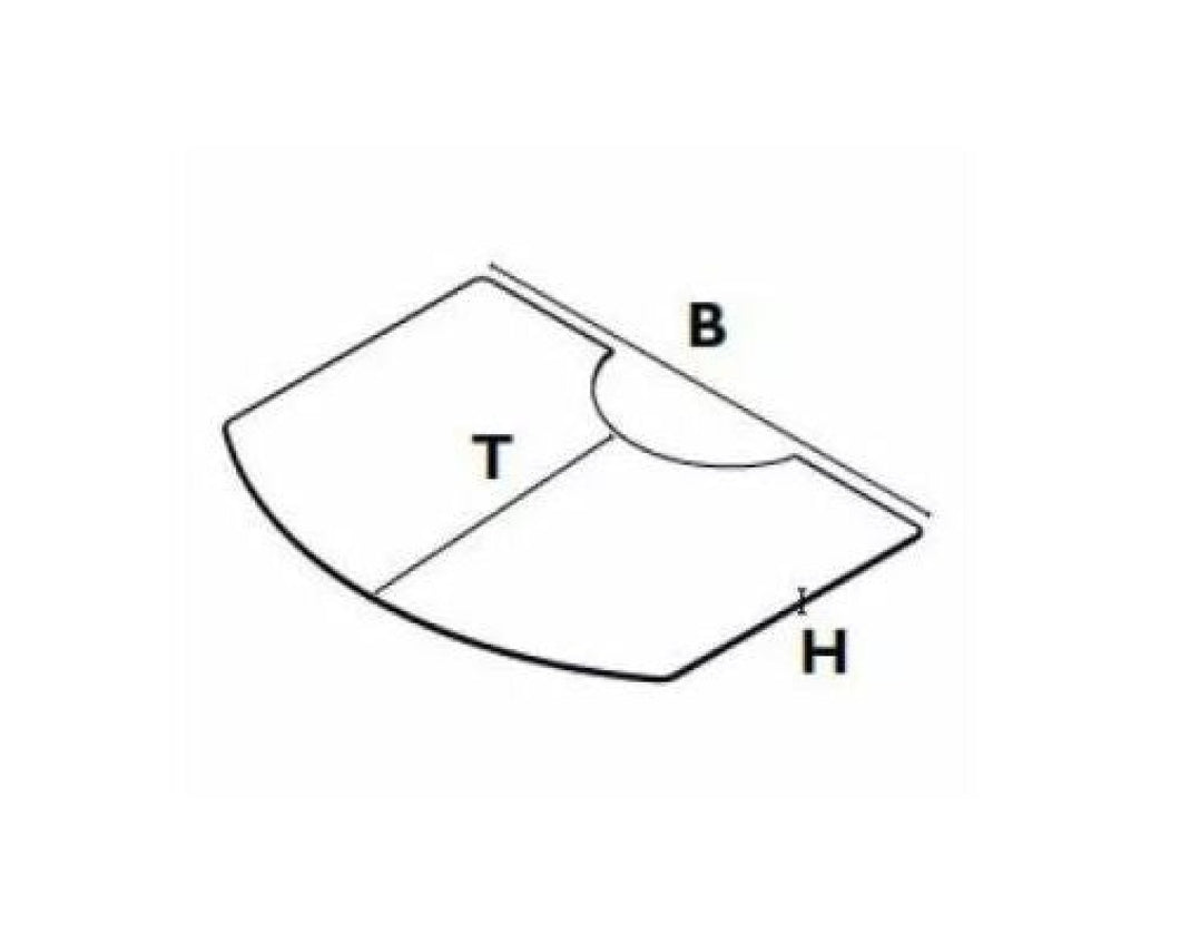 Vorlegeplatte Stahl (B 88,8 x T 52,7 x H 0,2 cm)