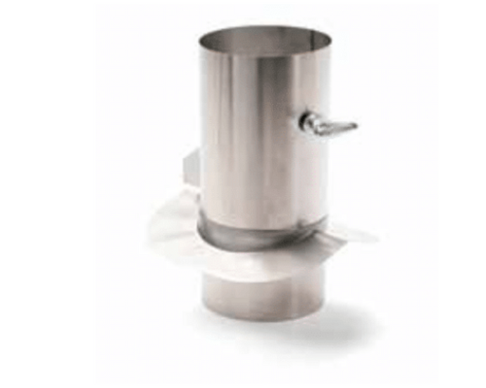 Kamin für Pizza Öfen - Ventil erhalten Ø140 mm (57X45 - 80X45)