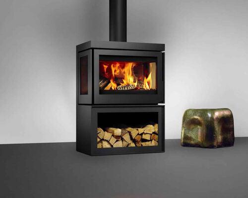 Schwedenofen Box Panorama 65 (hängend an der Wand oder normal)