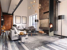 Hängecheminée eckig FlamaquARTz mit Sockel